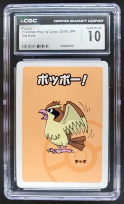 2019 POKEMON PLAYING CARDS JAPANESE PIDGEY OLD MAID CGC 10 RC7 - Image 1