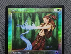 MTG FOIL Wellwisher- DAMAGED -Onslaught Magic the Gathering Card # 300 - Image 3