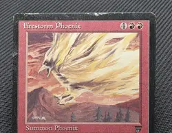 MTG Firestorm Phoenix- DAMAGED -Legends Magic the Gathering Card # 147 - Image 3