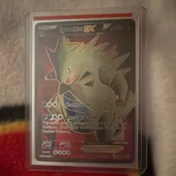 Pokemon Tyranitar EX 91/98 Full Art Ultra Rare Holo XY Ancient Origins Card - Image 1