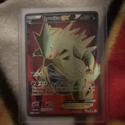 Pokemon Tyranitar EX 91/98 Full Art Ultra Rare Holo XY Ancient Origins Card - Image 4