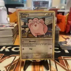 Clefairy 60/123 LP Non Holo Caledon City Art Heart Gold Soul Silver Pokemon Card - Image 3