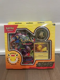 Pokemon Day 2026 Collection Sealed Box Pikachu Promo Card 3 Booster Packs - Image 1
