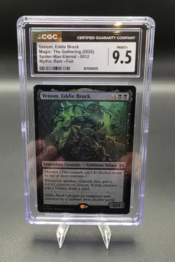 MTG Magic Venom, Eddie Brock 0012 Marvel's Spider-Man: Eternal FOIL CGC 9.5 - Image 1