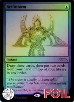 MTG Brainstorm (Sketch) (582) | NM Foil | Secret Lair Mark Poole {SLD} - Image 1