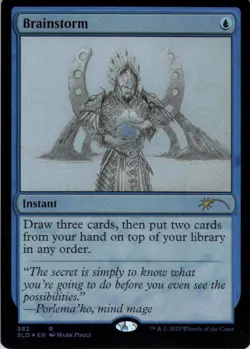 MTG Brainstorm (Sketch) (582) | NM Foil | Secret Lair Mark Poole {SLD} - Image 2