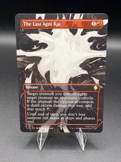 mtg borderless The Last Agni Kai, Avatar the Last Airbender instant, unplayed - Image 1