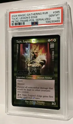 MTG Tajic, Legion's Edge Serialized 255/500 Ravnica Remastered Retro *PSA GEM 10 - Image 2