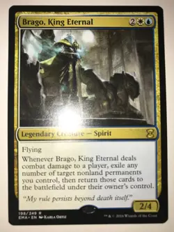 Brago, King Eternal Eternal Masters White Blue Rare MTG NM - Image 1