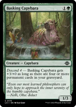 MTG Basking Capybara - The Lost Caverns of Ixalan (LCI) NM #175 - Image 1