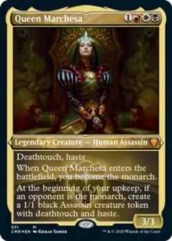 1 x Queen Marchesa - Foil Etched - Commander Legends - NM-Mint - MTG - Image 1