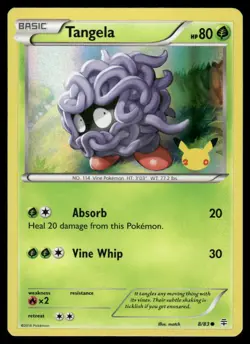 Pokemon Cards Tangela 8/83 Generations 20th Anniversary Common NM - Image 1