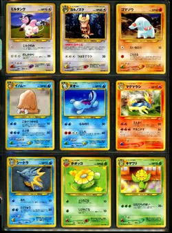 2000 Pokemon NEO GENESIS Set COMPLETE Non Holo JAPANESE Edition Cards Rare MINT - Image 4