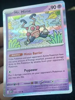 Mr. Mime 122/165 Holo- MP - Pokemon TCG Card - Image 2