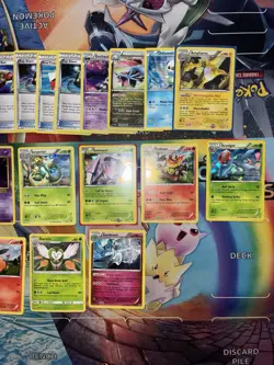 Pokemon Card Lot Holo Cracked Ice Cosmos Etc Fire Mewtwo Ampharos Genesect - Image 2