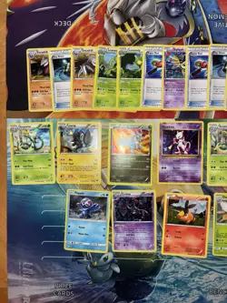 Pokemon Card Lot Holo Cracked Ice Cosmos Etc Fire Mewtwo Ampharos Genesect - Image 3