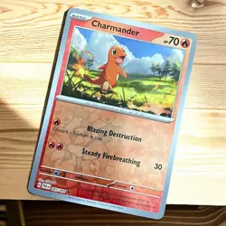 2024 Pokemon Scarlet Violet Paldean Fates Reverse Holo Foil Charmander 7 /91 - Image 1