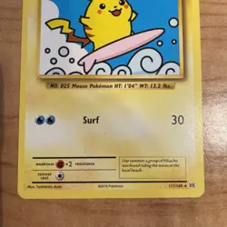 Pokemon TCG Surfing Pikachu XY Evolutions Card 111/108 Secret Rare - LP - Image 4