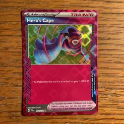 Hero’s Cape Ace Spec Rare 152/162 SV05: Temporal Forces NM Pokemon card - Image 1