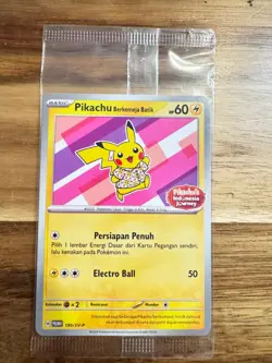 NEW! - Pokemon Pikachu Berkemeja Batik 190/SV-P Indonesia Journey Sealed Promo - Image 1