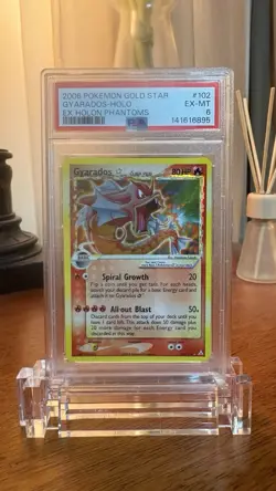 2006 Pokemon EX Holon Phantoms Gyarados GOLD STAR Holo Foil 102/110 Rare - Image 1