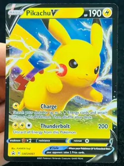 Pikachu V SWSH061 - LP - NM - Pokemon TCG Card - Image 1