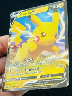 Pikachu V SWSH061 - LP - NM - Pokemon TCG Card - Image 2