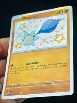 Glimmet 179/091 - Baby Shiny Rare - LP - NM - Pokemon TCG Card - Image 2