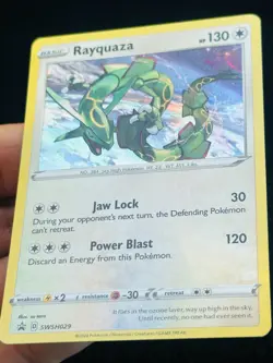 Rayquaza SWSH029 Cosmo Holo Promo - LP - NM - Pokemon TCG Card - Image 2