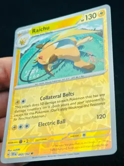 Raichu 052/162 Reverse holo - LP - NM - Pokemon TCG Card - Image 2