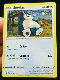 Snorlax 141/192 HD Cosmo Holo Promo - LP - NM - Pokemon TCG Card - Image 1