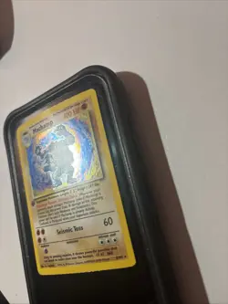 1999 POKEMON BASE SET 1ST EDITION #8 MACHAMP-HOLO Heavy Play - Image 5