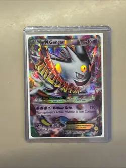 Pokemon TCG M Gengar EX Black Star Promo Card XY166 - Image 1