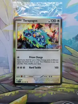 SEALED Terapagos 161/191 & Quaxly 050/191 Pokemon Center Stamped Promo NM/M - Image 1