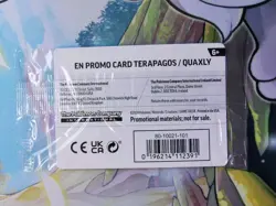 SEALED Terapagos 161/191 & Quaxly 050/191 Pokemon Center Stamped Promo NM/M - Image 2