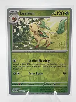 Pokemon Leafeon (5/356) Prismatic Evolutions REVERSE HOLO - Image 1