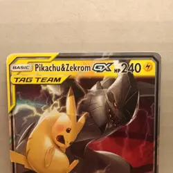 Pokemon Pikachu & Zekrom GX Sun & Moon Tag Team Card #33 - Image 2