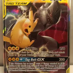 Pokemon Pikachu & Zekrom GX Sun & Moon Tag Team Card #33 - Image 3