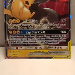 Pokemon Pikachu & Zekrom GX Sun & Moon Tag Team Card #33 - Image 4