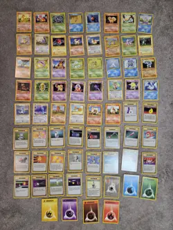 1999 Pokemon Base Set Lot - 68 Different Cards - Great Condition Not Played! - Image 1