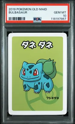 2019 POKEMON OLD MAID BULBASAUR PSA 10 - Image 1