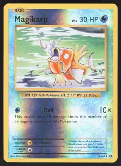 Magikarp 33/108 Reverse Holo Pokemon TCG XY - Evolutions LP - Image 1