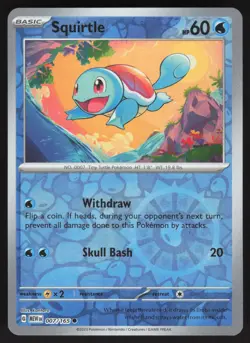 Squirtle 007/165 Reverse Cosmos Holo Costco Pokemon TCG VLP - Image 1