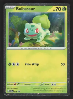 Bulbasaur SVP 046 Cosmos Pokemon Scarlet & Violet Promo NM - Image 1