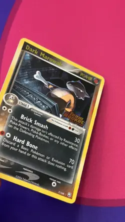 Dark Marowak Reverse Holo 7/109 Ex Team Rocket Returns Pokemon Card Stamped - Image 5