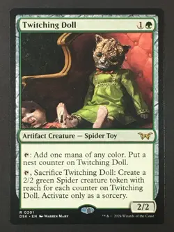 MTG Duskmourn R Twitching Doll #0201 Regular NM - Image 1