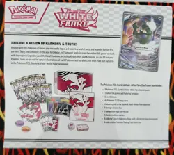 Pokemon White Flare ETB Regular Elite Trainer Box TCG Sealed - Image 2
