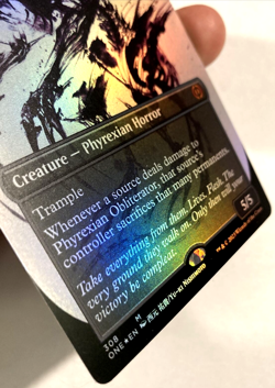 MTG Phyrexian Obliterator *SHOWCASE FOIL* Phyrexia: All Will Be One 308 NM - Image 2