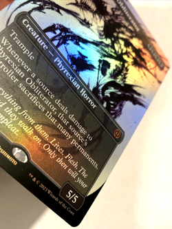 MTG Phyrexian Obliterator *SHOWCASE FOIL* Phyrexia: All Will Be One 308 NM - Image 3