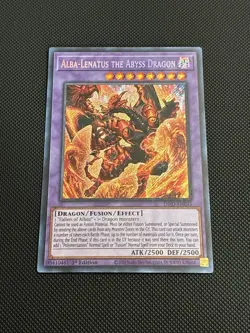 Yugioh! | Alba-Lenatus the Abyss Dragon DIFO-EN035 1st Edition Secret Rare NM - Image 1